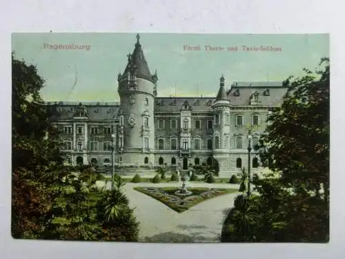 Alte AK Regensburg Thurn- und Taxis-Schloß 1911 [aU515]