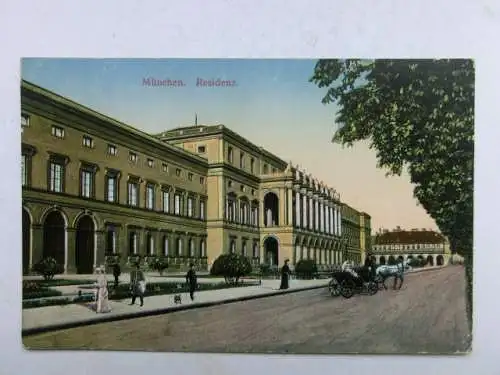 Alte AK München Residenz 1914 [aU528]