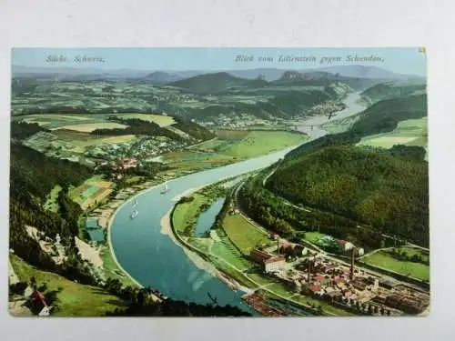 Alte AK Sächsische Schweiz Schandau 1911 [aU538]