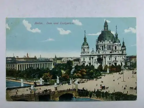 Alte AK Berlin Dom und Lustgarten 1912 [aU543]