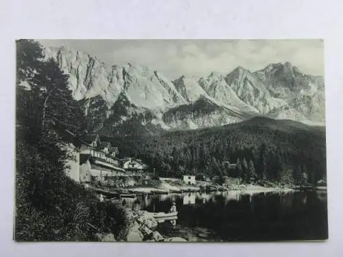 Alte AK Garmisch Partenkirchen Eibsee um 1925 [aU548]