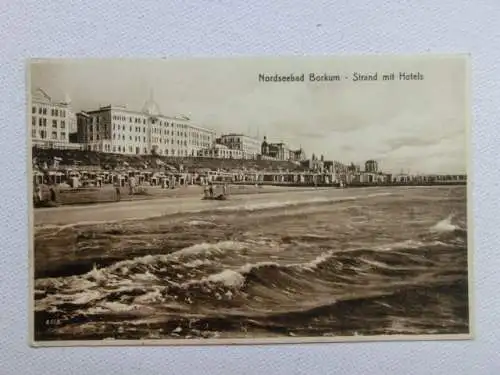 Alte AK Borkum Strand Hotels 1926 [aU568]