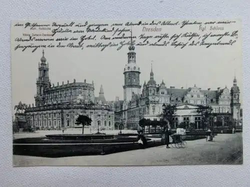 Alte AK Dresden Hofkirche Schloß…um 1925 [aU569]