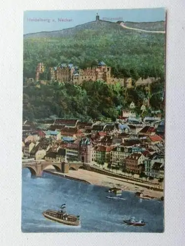 Alte AK Heidelberg Königsstuhl um 1925 [aU593]