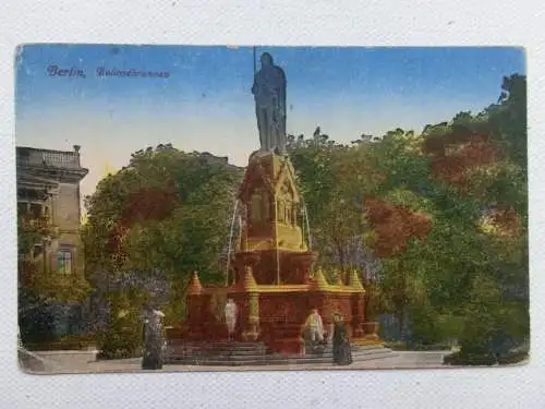 Alte AK Berlin Rolandbrunnen 1918 [aU609]