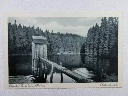 Alte AK Clausthal Zellerfeld Kellerhalserteich [aU624]