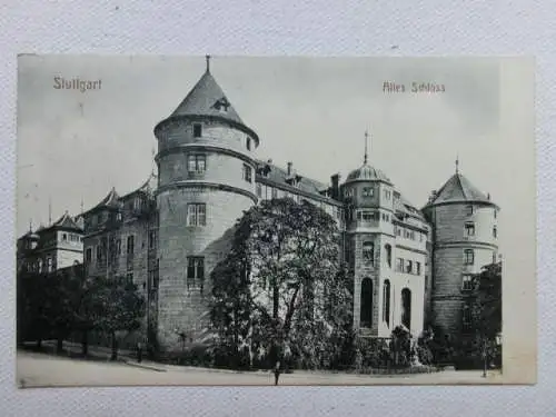 Alte AK Stuttgart Altes Schloß 1911 [aU629]