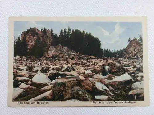 Alte AK Schierke Feuersteinklippen um 1925 [aU643]