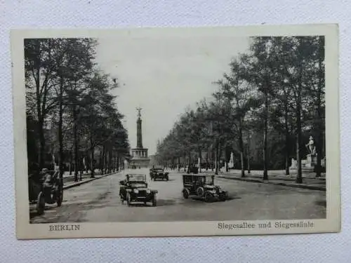 Alte AK Berlin Siegesallee Siegessäule um 1935 [aU646]