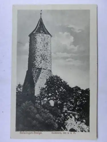 Alte AK Geislingen Steige Oedeturm [aU655]