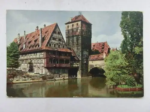 Alte AK Nürnberg Henkerssteg um 1925 [B1036]