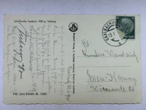 Alte AK Salzburg Zwölferkogel  1941 [B1041]