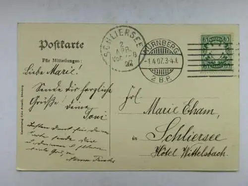 Alte AK Nürnberg Henkersteg Neuthor 1907 [B1044]