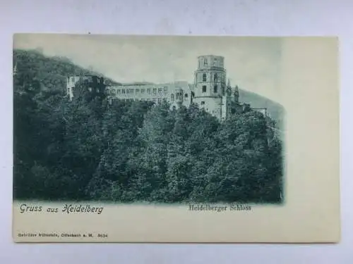 Alte AK Heidelberg Schloß um 1900 [B1068]