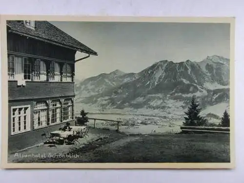 Alte AK Oberstdorf Alpenhotel Schönblick 1927 [B1091]