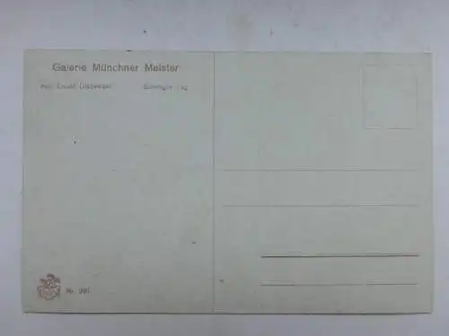 Alte AK Künstlerkarte Karl Ewald Olszewski Schaf See Frau [B1101]