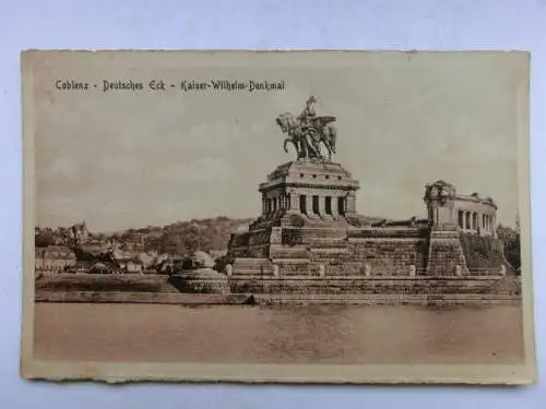 Alte AK Coblenz Koblenz Deutsches Eck um 1915 [W533]