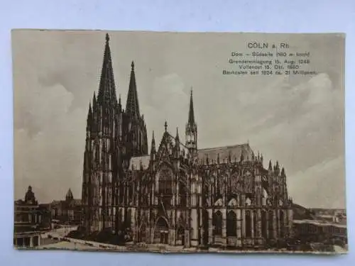 Alte AK Cöln Köln Dom um 1915 [W535]