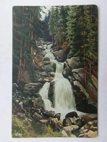 Alte AK Triberg Wasserfall WIRO Künstlerkarte [W567]