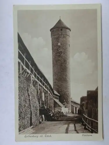 Alte AK Rothenburg Faulturm [W574]