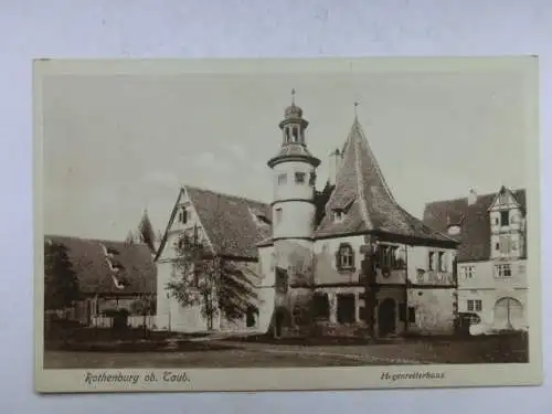 Alte AK Rothenburg Tauber Hegenreiterhaus [W577]