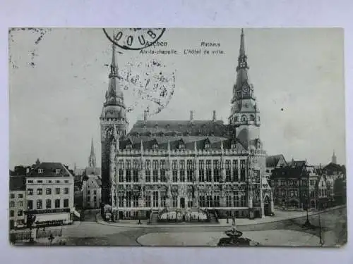 Alte AK Aachen Rathaus 1913 [W578]