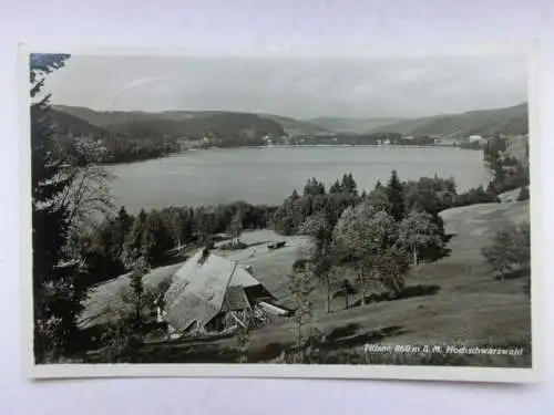 Alte AK Titisee Schwarzwaldhaus 1935 [W665]