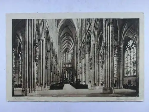 Alte AK Köln Dom Inneres 1912 [W679]