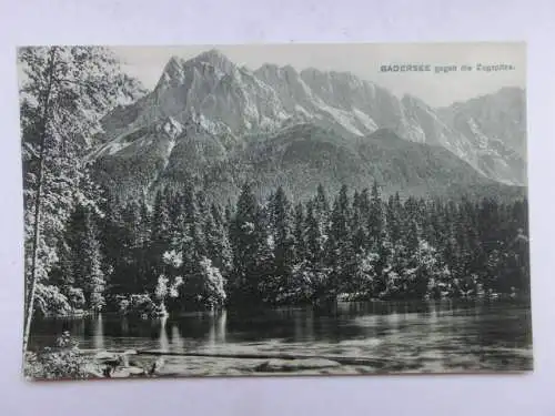 Alte AK Garmisch Partenkirchen Badersee um 1930 [W698]