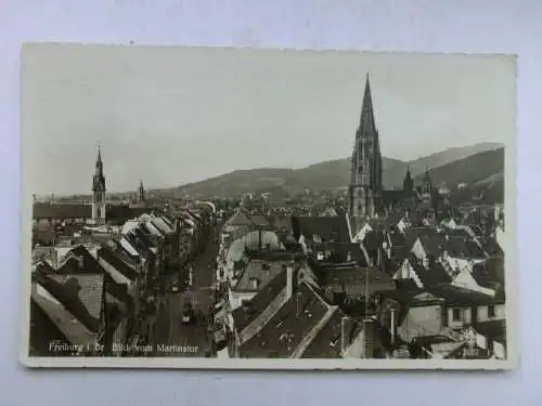 Alte AK Freiburg Blick v. Martinstor um 1940 [W722]