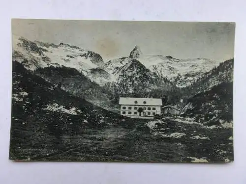 Alte AK Berchtesgaden Kärlinger Haus Funtensee 1921 [W725]