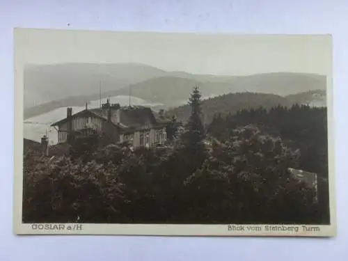 Alte AK Goslar Blick vom Steinberg Turm um 1940 [B1111]