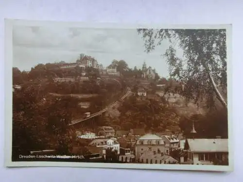 Alte AK Dresden Loschwitz Weißer Hirsch um 1940 [B1112]