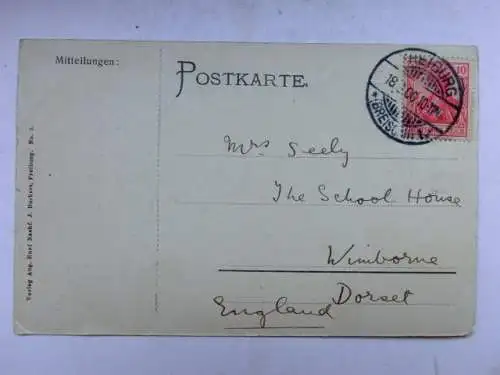 Alte AK Freiburg Münster v. Schloßberg 1906 [B1118]