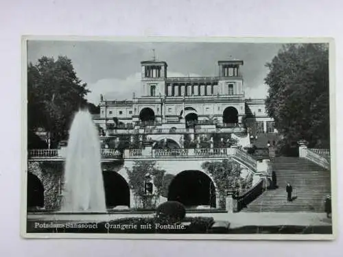 Alte AK Potsdam Schloß Sanssouci Orangerie 1945 [B1129]