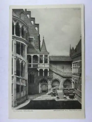 Alte AK Nürnberg Germanisches Museum um 1940 [B1130]