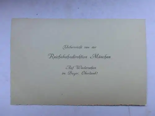 Alte AK Oberstdorf Allgäu Reichsbahndirektion München [B1133]