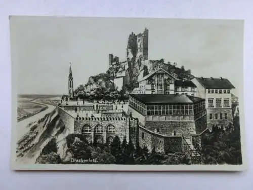 Alte AK Königswinter Drachenfels um 1940 [B1138]