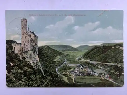 Alte AK Honau Schloß Lichtenstein um 1925 [B1157]