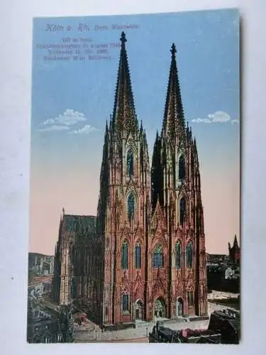 Alte AK Köln Dom Westseite um 1925 [B1161]