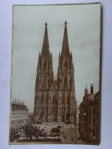 Alte AK Köln Dom mit Goldrand [B1168]