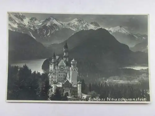 Alte AK Füssen Schloß Neuschwanstein [B1169]