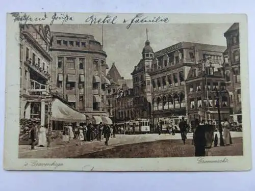 Alte AK Den Haag ´s Gravenhage Groenmarkt 1925 [B1172]