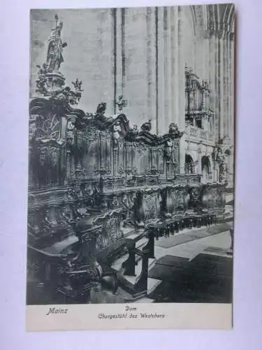 Alte AK Mainz Dom Chorgestühl um 1930 [B1174]