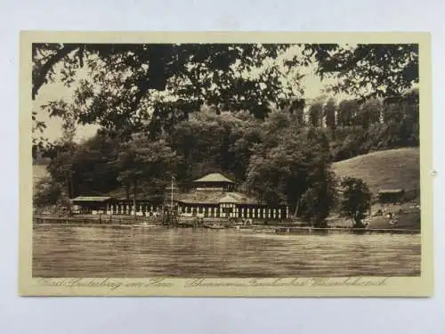 Alte AK Bad Lauterberg Schwimmbad Wiesenbekerteich 1932 [B1187]