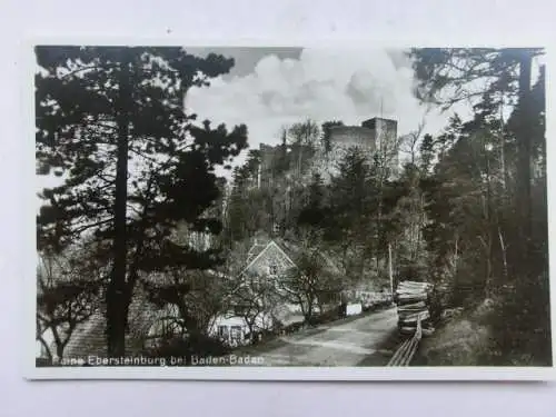 Alte AK Baden-Baden Ruine Ebersteinburg [B1192]