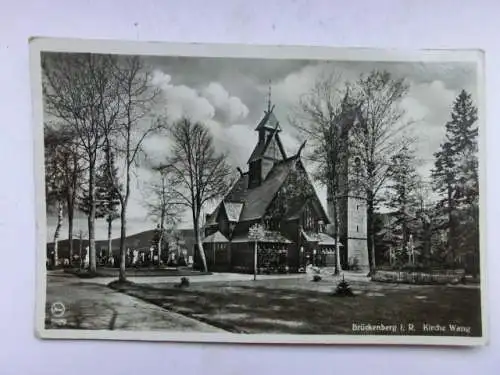 Alte AK Brückeberg Kirche Wang 1938 [B1219]