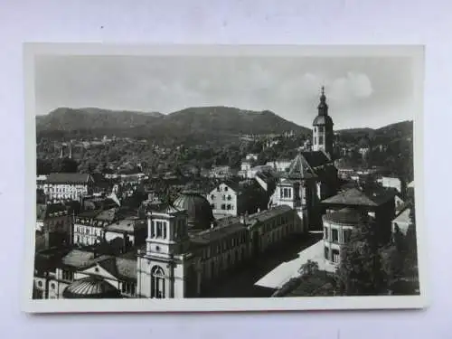 Alte AK Baden-Baden Blick v. d. Schloßterrasse um 1940 [B1220]