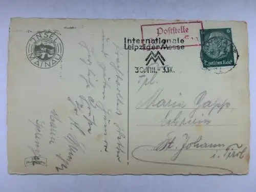 Alte AK Insel Mainau Bodensee Rosengarten 1936 [B1226]
