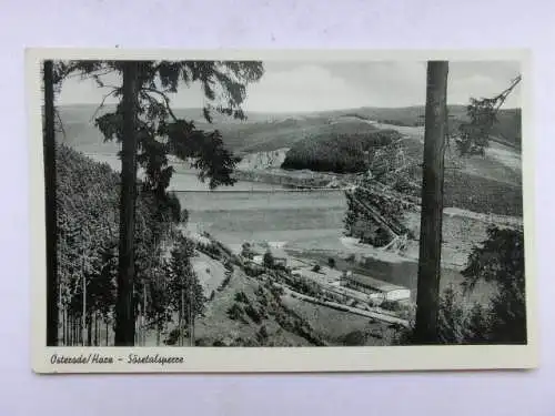 Alte AK Osterode Harz Sösetalsperre 1954 [B1248]